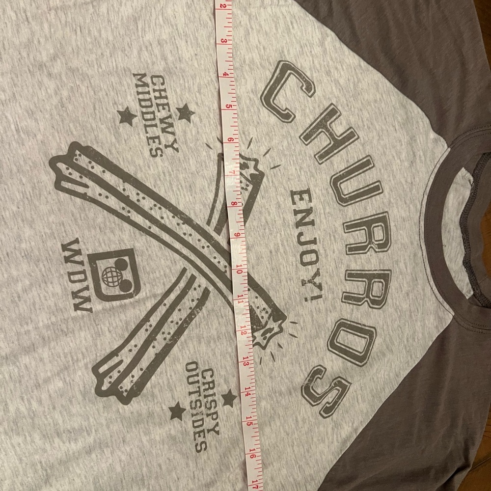 Disney Gray and White Raglan Tee - Picture 3 of 7